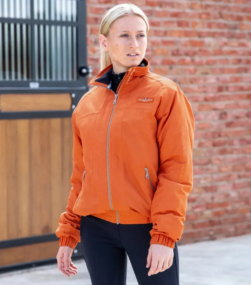Premier Equine Pro Rider Unisex Waterproof Riding Jacket - Burnt Orange