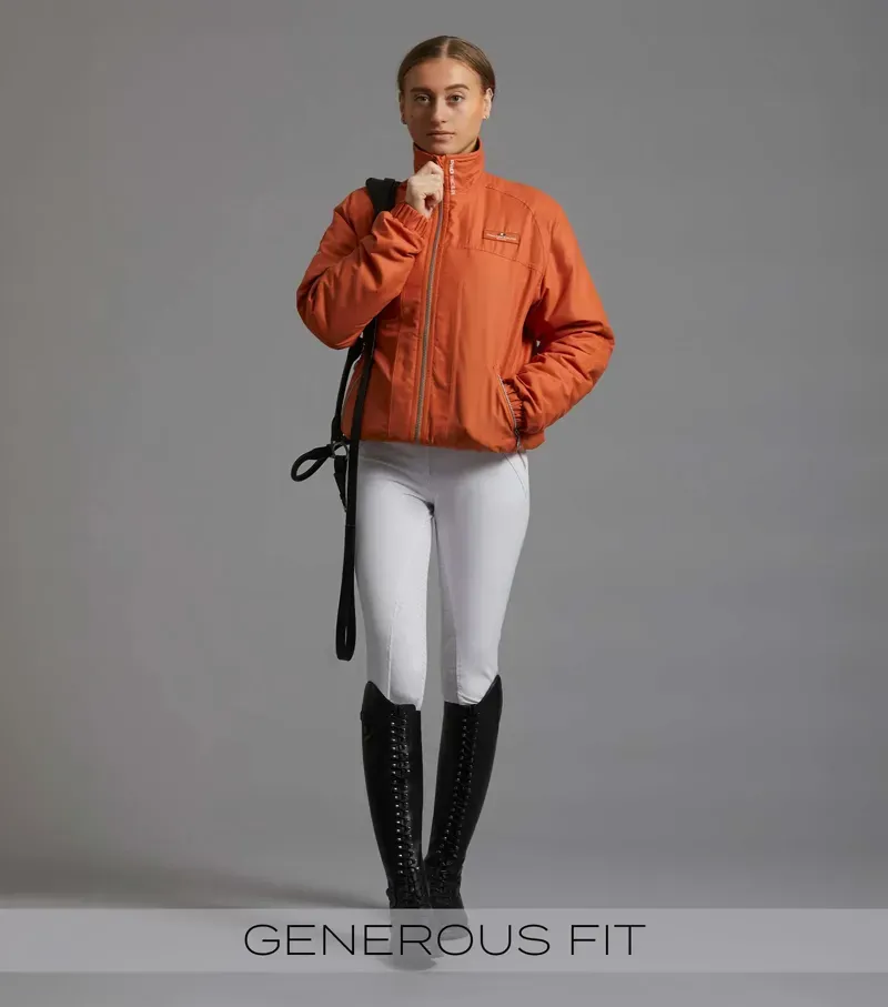 Premier Equine Pro Rider Unisex Waterproof Riding Jacket - Burnt Orange-1