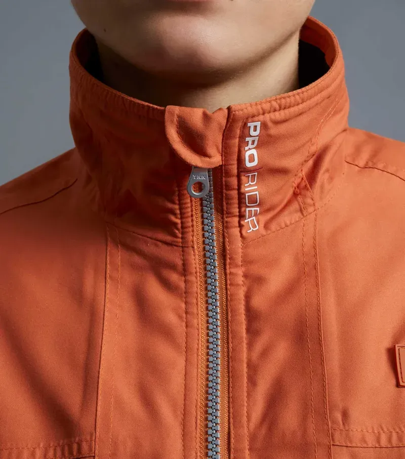 Premier Equine Pro Rider Unisex Waterproof Riding Jacket - Burnt Orange-3