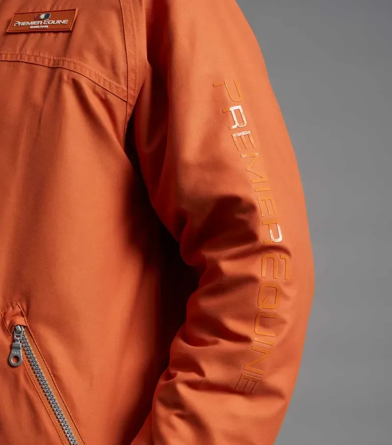 Premier Equine Pro Rider Unisex Waterproof Riding Jacket - Burnt Orange-4