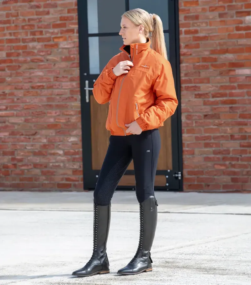 Premier Equine Pro Rider Unisex Waterproof Riding Jacket - Burnt Orange-5