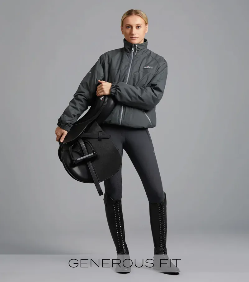 Premier Equine Pro Rider Unisex Waterproof Riding Jacket - Anthracite Grey-1