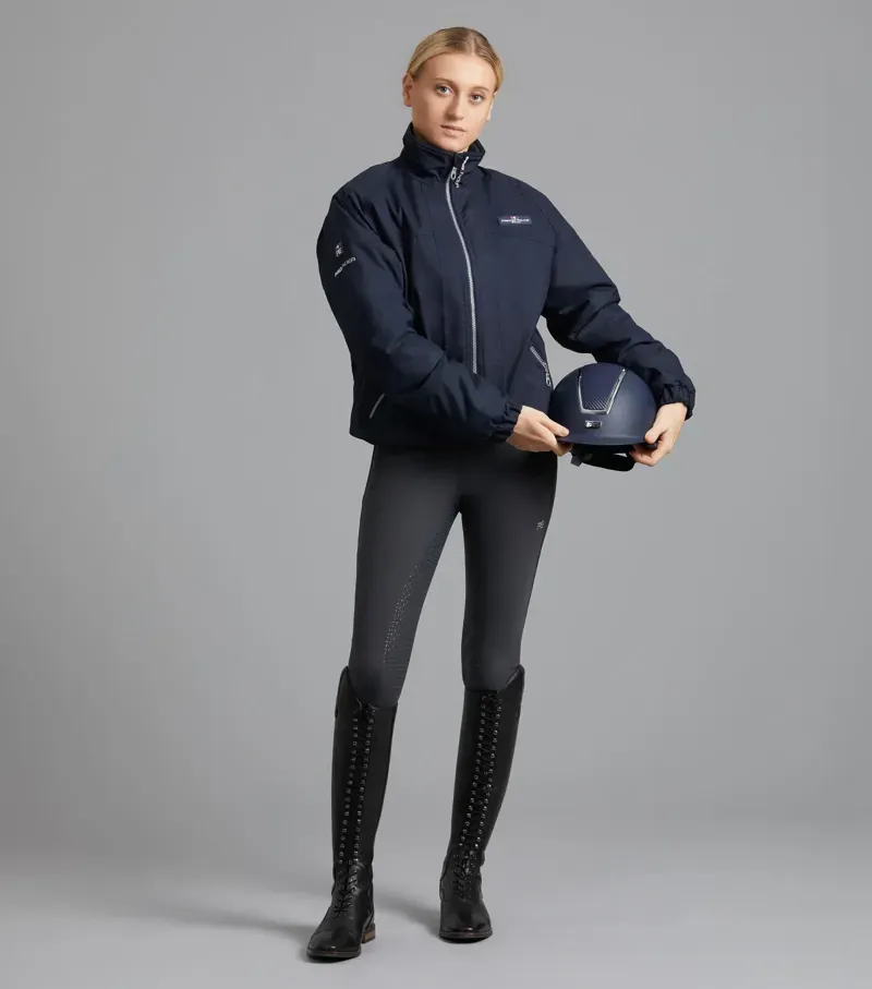 Premier Equine Pro Rider Unisex Waterproof Riding Jacket - Navy-5