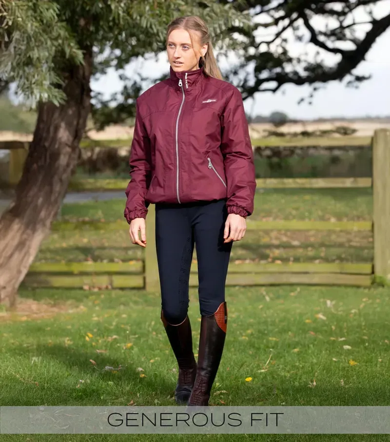 Premier Equine Pro Rider Unisex Waterproof Riding Jacket - Wine-1