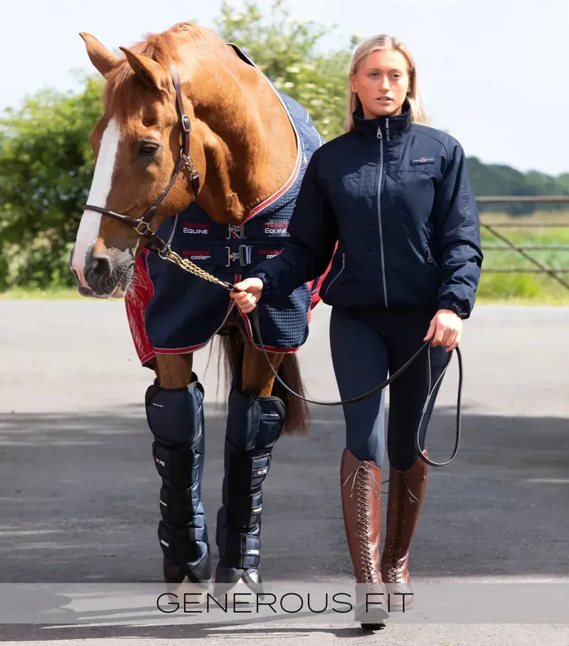 Premier Equine Pro Rider Unisex Waterproof Riding Jacket - Navy-1