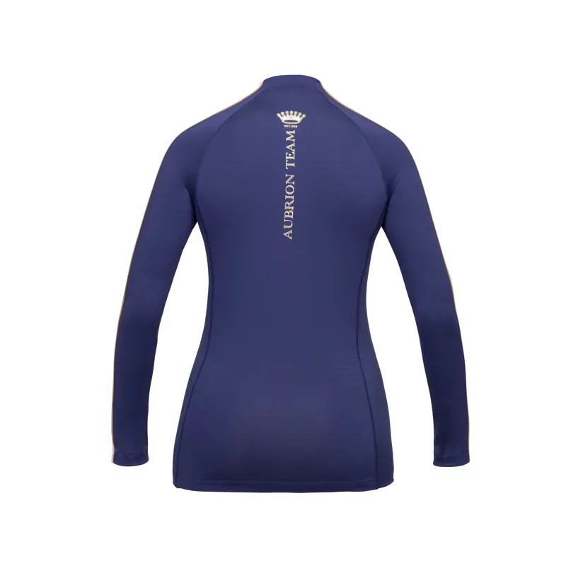 Shires Aubrion Team Ladies Long Sleeve Base Layer - Midnight-1