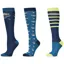 Dublin 3 Pack Socks - Navy Tulips