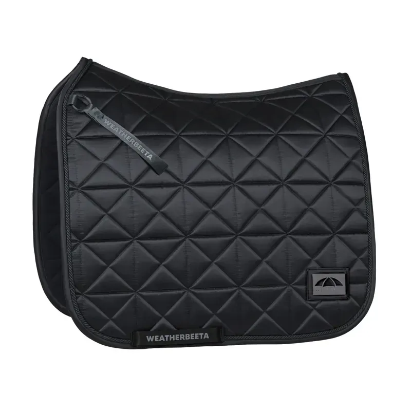 WeatherBeeta Satin Pro Air-Tec Dressage Saddle Pad - Black-1