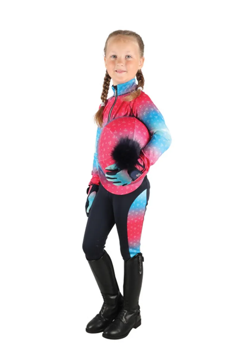 Dazzling Diamond Base Layer by Little Rider - Teal/Pink-1