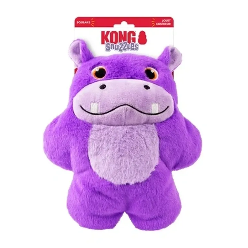 KONG Extra Large Dog Toy - Snuzzles Hippo -6