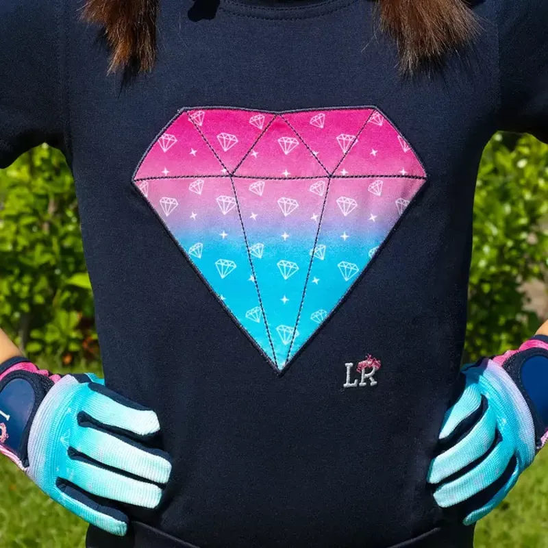 Dazzling Diamond T-Shirt by Little Rider - Navy-1