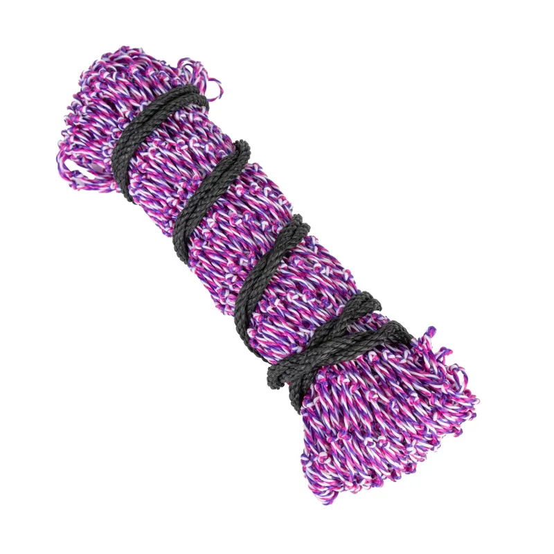 Shires Greedy Feeder Colour-Twist Hay Net - Pink Twist
