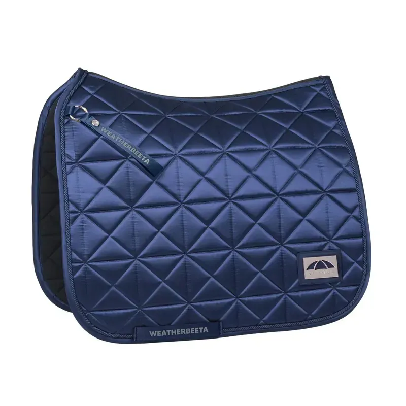 WeatherBeeta Satin Pro Air-Tec Dressage Saddle Pad - Navy-1