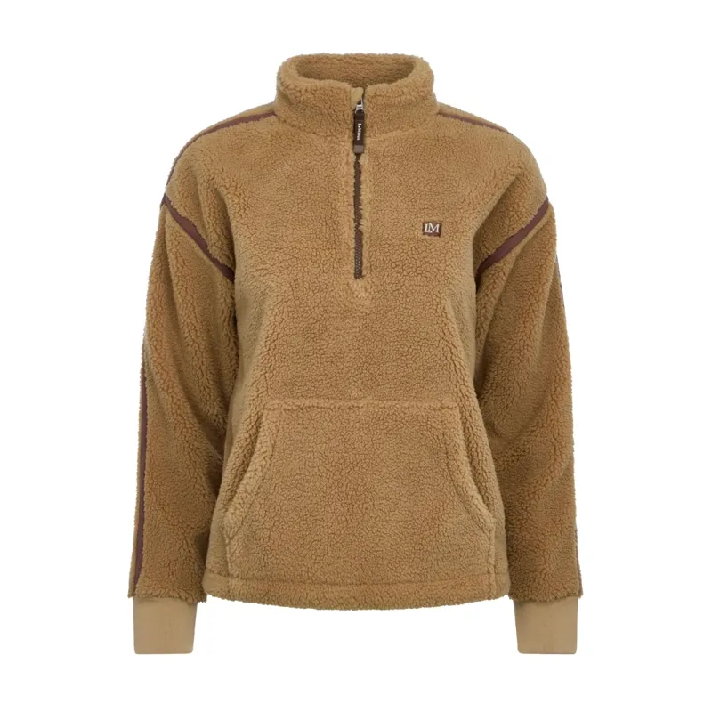 LeMieux Avery Teddy Quarter Zip Fleece - Caramel-1