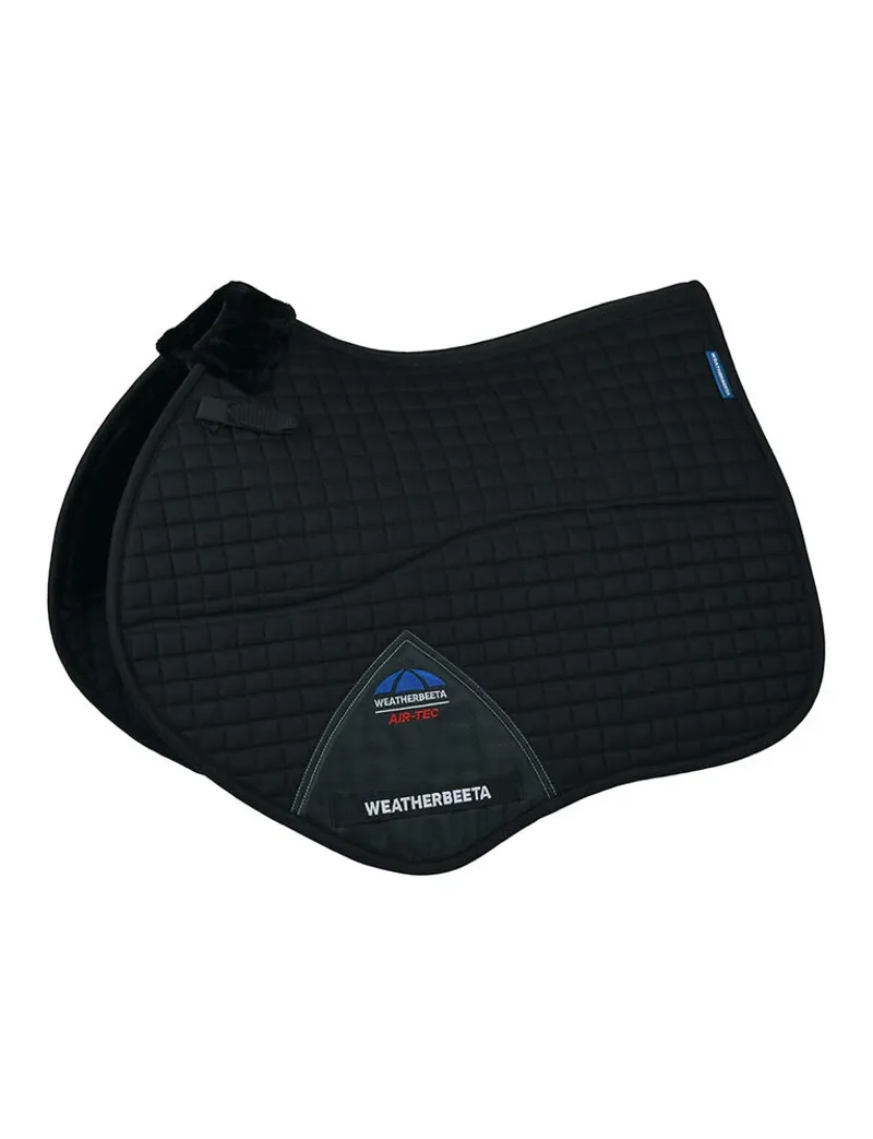 WeatherBeeta Prime Air-Tec Comfy Fleece Dressage Saddle Pad - Black