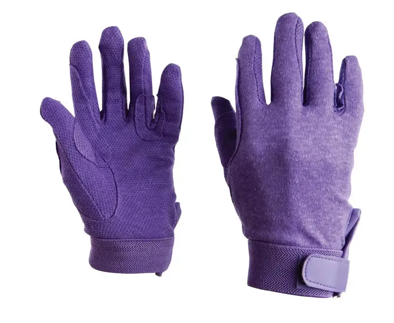 Dublin Track Riding Gloves - Purple