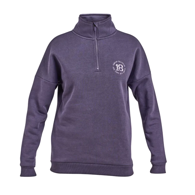 Shires Aubrion Serene Ladies Half Zip Sweater - Purple