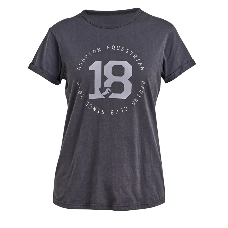 Shires Aubrion Repose T-Shirt - Charcoal