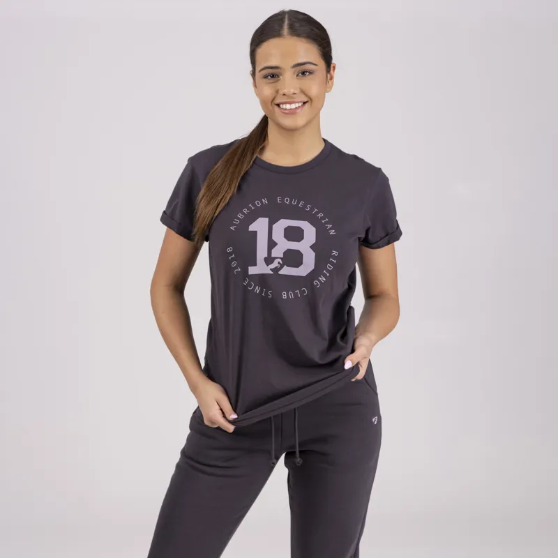 Shires Aubrion Repose T-Shirt - Charcoal-1