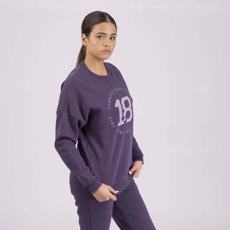 Shires Aubrion Serene Ladies Sweatshirt - Purple-2