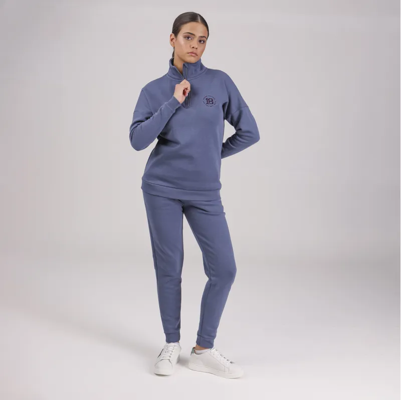 Shires Aubrion Serene Ladies Half Zip Sweater - Blue-2