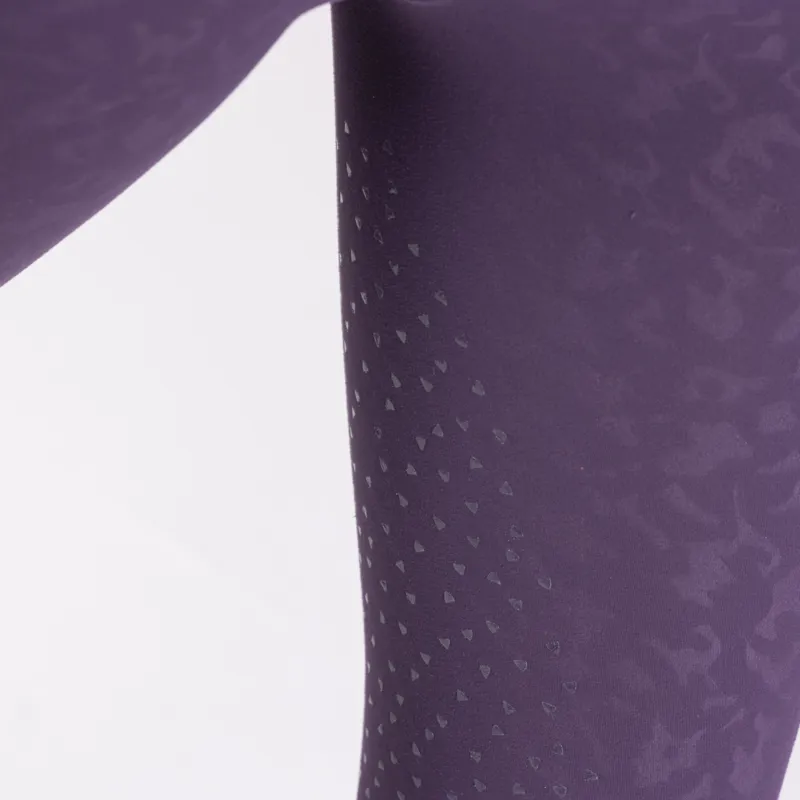 Shires Aubrion Non-Stop Ladies Riding Tights - Purple-4