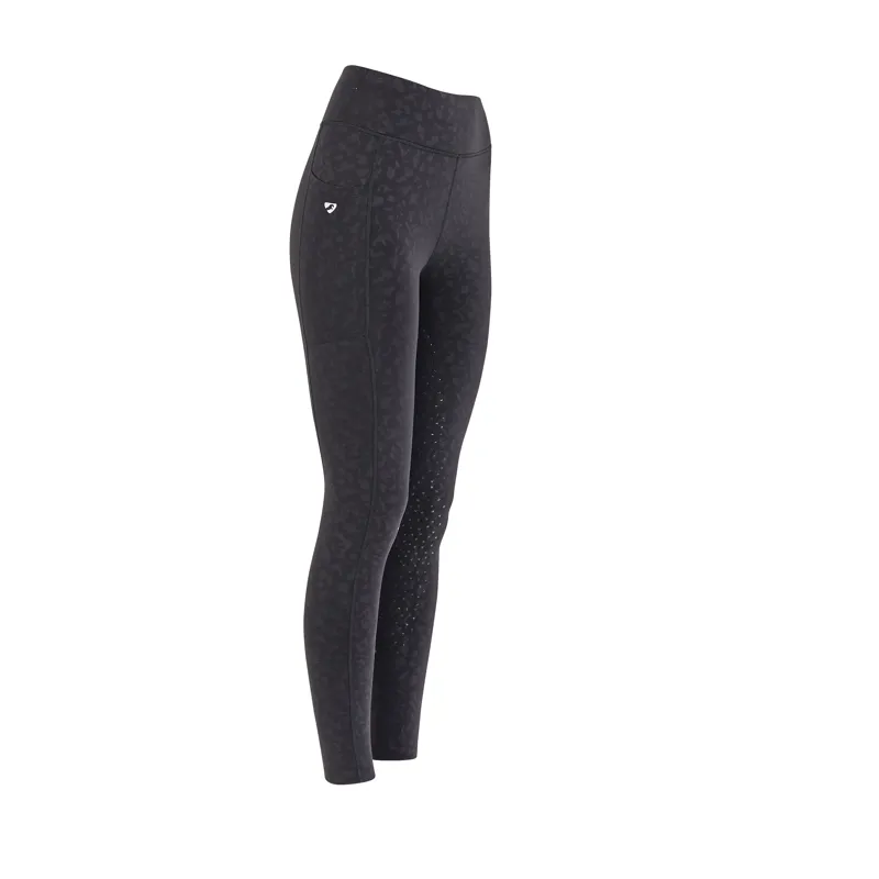 Shires Aubrion Non-Stop Ladies Riding Tights - Charcoal-1