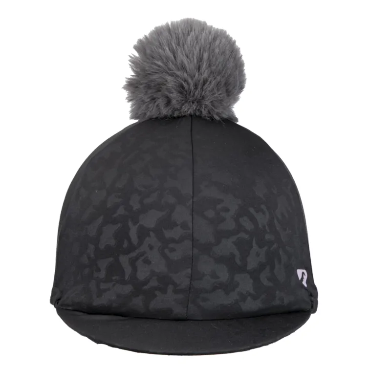 Shires Aubrion Pom Pom Hat Cover - Charcoal-1