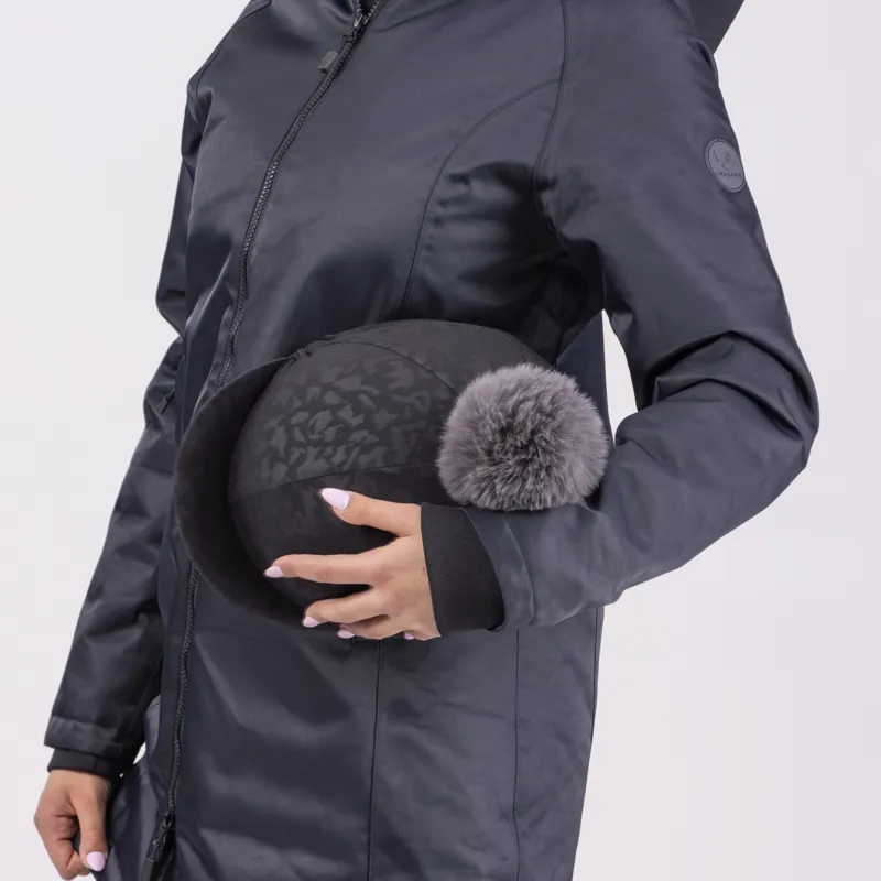 Shires Aubrion Pom Pom Hat Cover - Charcoal-5