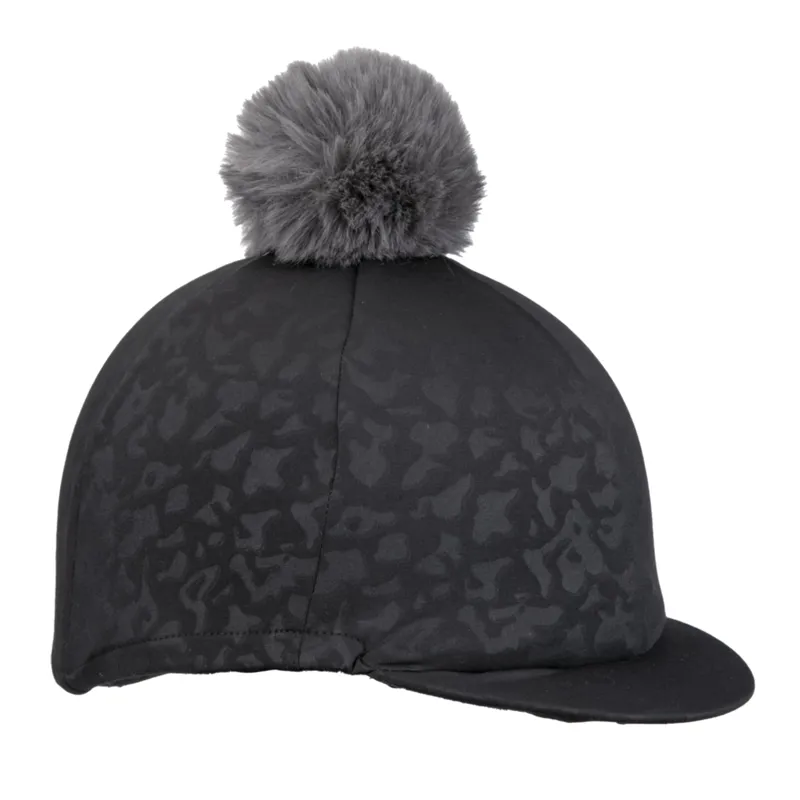 Shires Aubrion Pom Pom Hat Cover - Charcoal-2