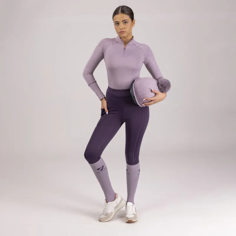 Shires Aubrion Pom Pom Hat Cover - Mauve-6