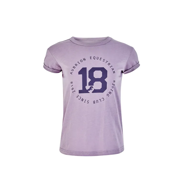 Shires Aubrion Children's Repose T-Shirt - Mauve