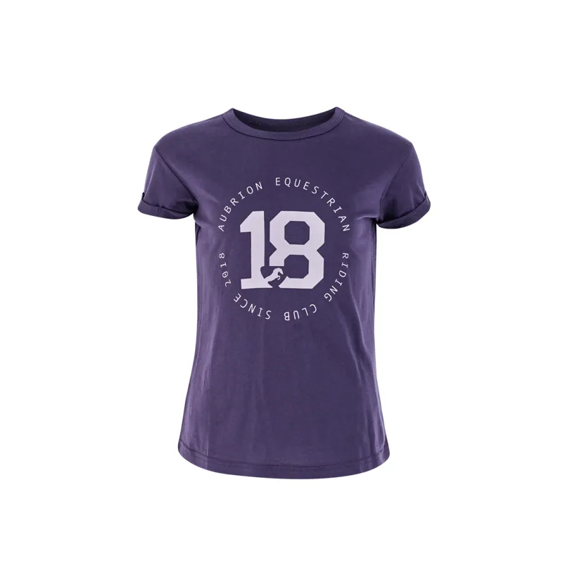 Shires Aubrion Children's Repose T-Shirt - Purple