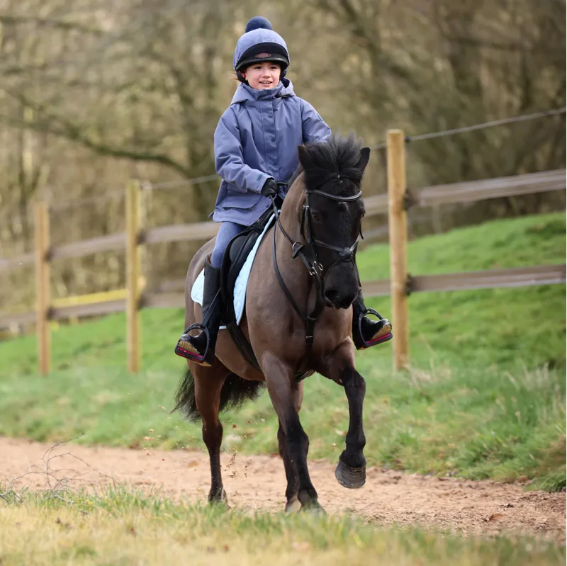 Shires Aubrion Children's Non Stop Riding Tights - Blue-3