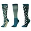 Dublin 3 Pack Socks - Green Autumn