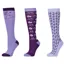 Dublin 3 Pack Socks - Purple Cowgirl