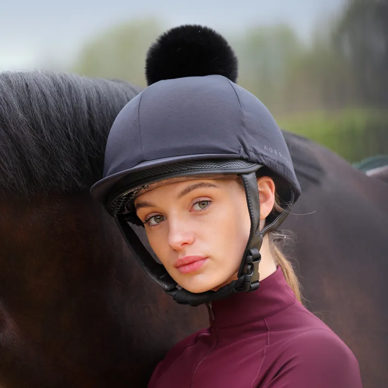 Shires Karben Graphite Luxe Jockey Skull Hat - Black-12