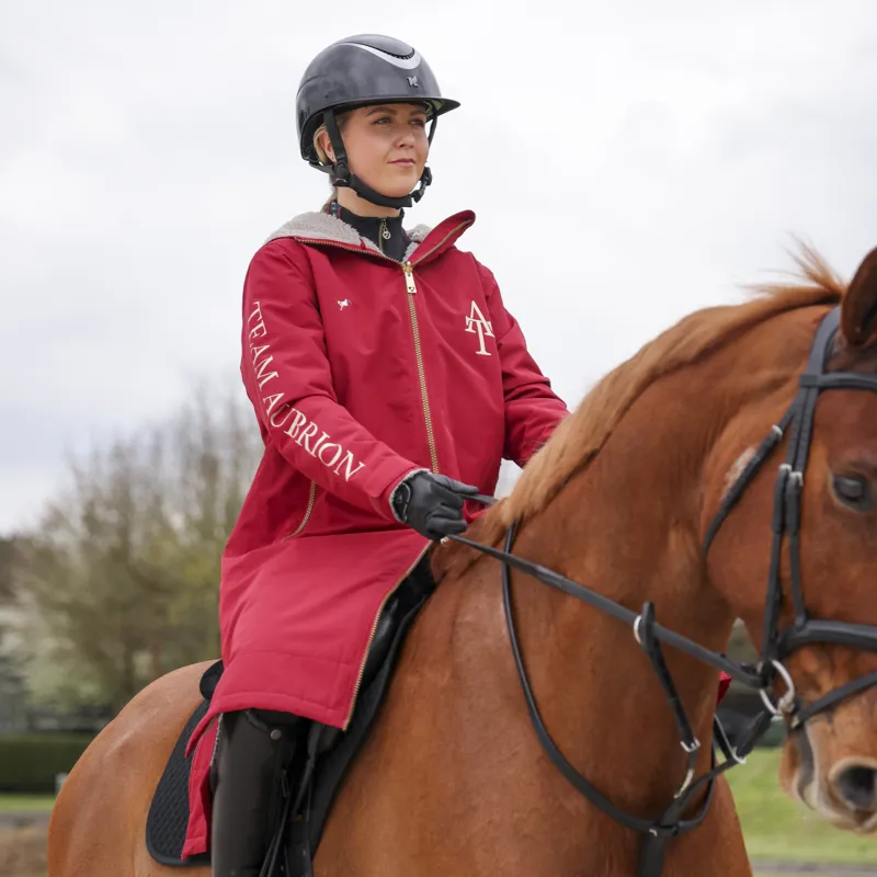 Shires Aubrion Team All Weather Robe - Red-5