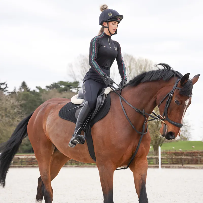 Shires Aubrion Team Winter Riding Tights - Black-9