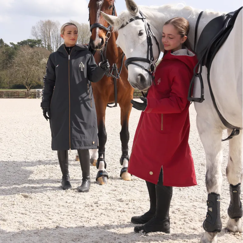Shires Aubrion Team Children's All Weather Robe - Red-6