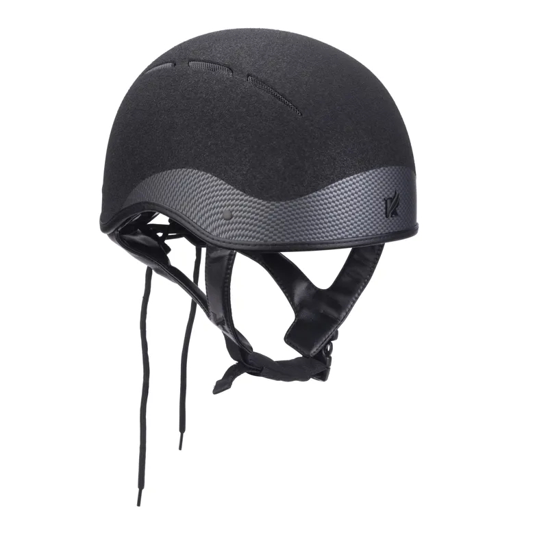 Shires Karben Graphite Luxe Jockey Skull Hat - Black