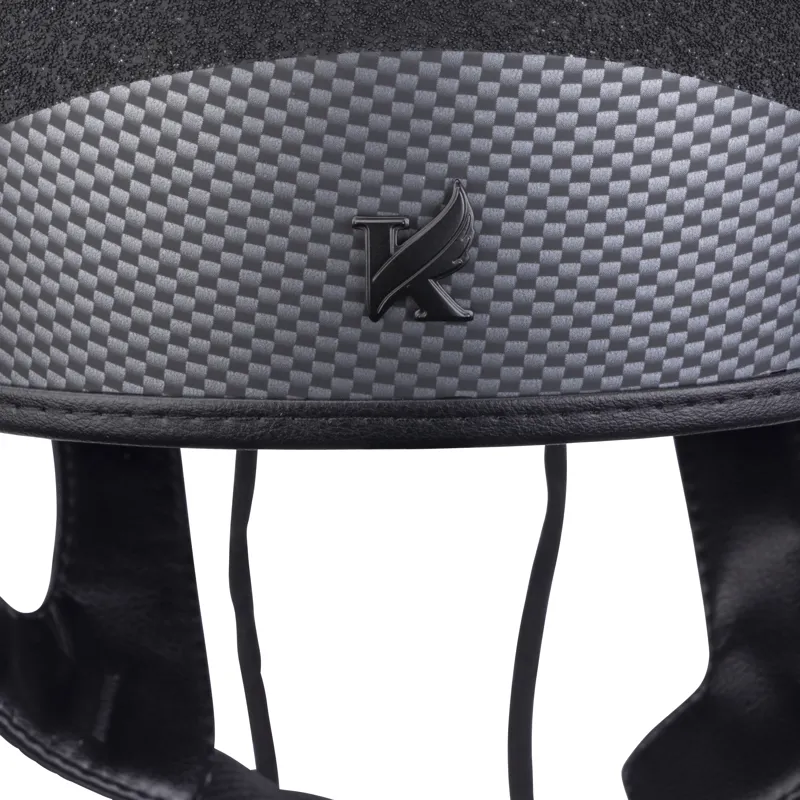 Shires Karben Graphite Luxe Jockey Skull Hat - Black-8