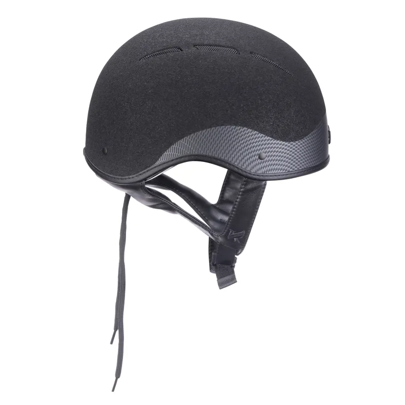 Shires Karben Graphite Luxe Jockey Skull Hat - Black-7