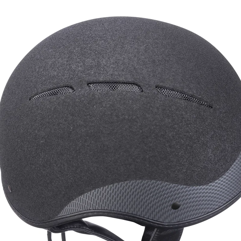 Shires Karben Graphite Luxe Jockey Skull Hat - Black-11