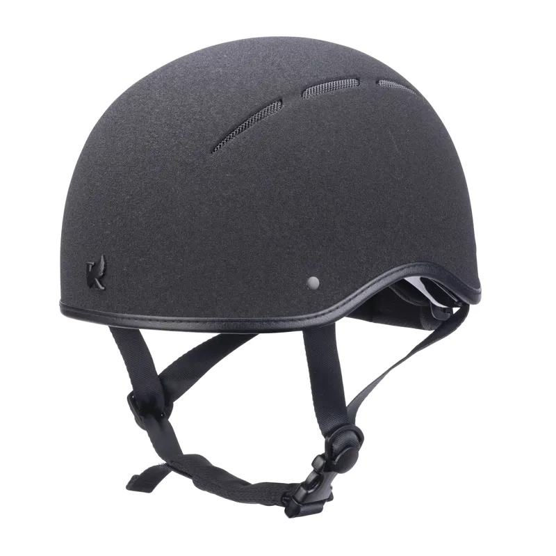 Shires Karben Icon Adjust Children's Jockey Skull Cap - Black-1