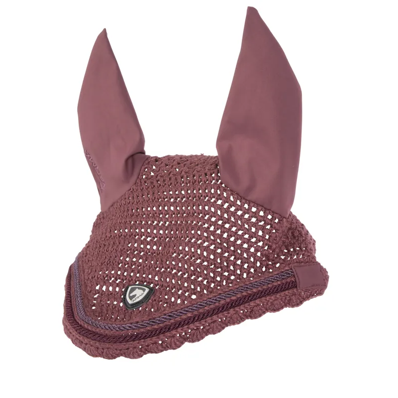 Shires ARMA Ear Bonnet - Black Cherry-1
