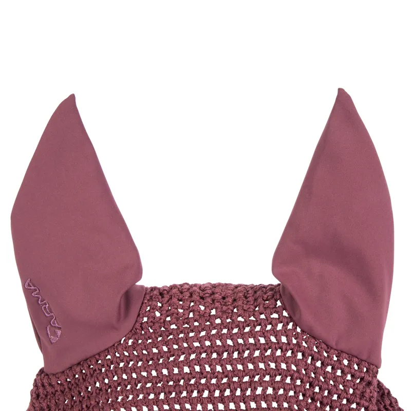 Shires ARMA Ear Bonnet - Black Cherry-2