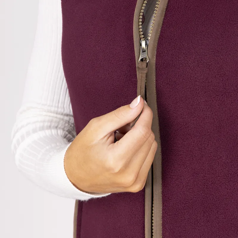 Shires Aubrion Core Fleece Gilet - Maroon-6