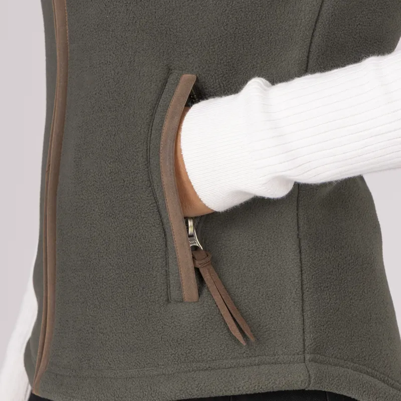 Shires Aubrion Core Fleece Gilet - Green-8