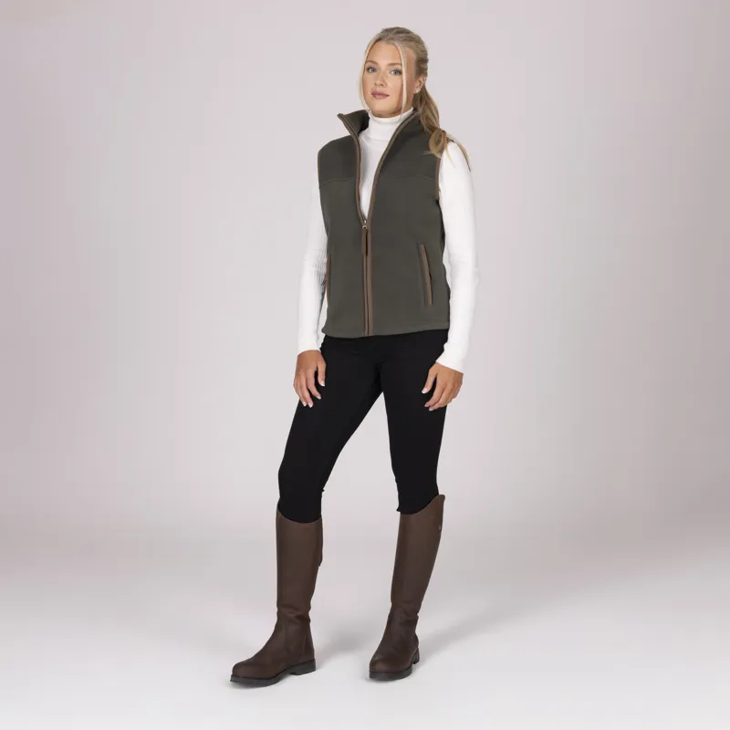 Shires Aubrion Core Fleece Gilet - Green-2